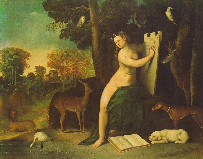 Dosso Dossi Circe and her Lovers in a Landscape oil painting image